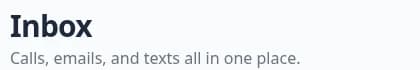 Inbox page header showing the Live badge next to the Inbox title
